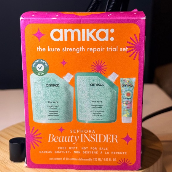 amika Other - Amika The Kure Strength Repair Travel Set Shampoo Conditioner Mask Sephora New